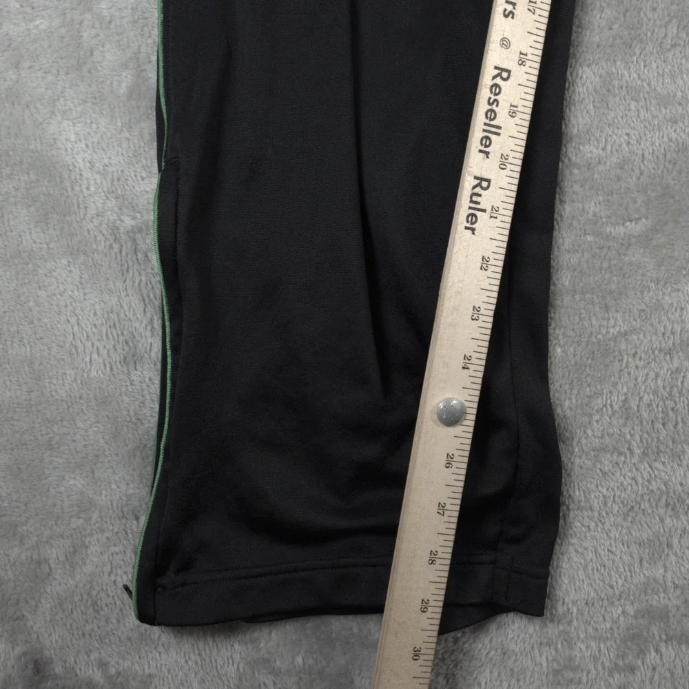 Nike Track Pants Mens XL Black Side Stripes Jogger Ankle Zip Basketball Y2K